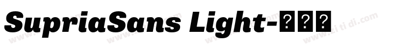 SupriaSans Light字体转换